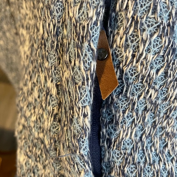 Roxy Womens Doe Zip-Up Hoodie Sweatshirt in Blue - Picture 4 of 7